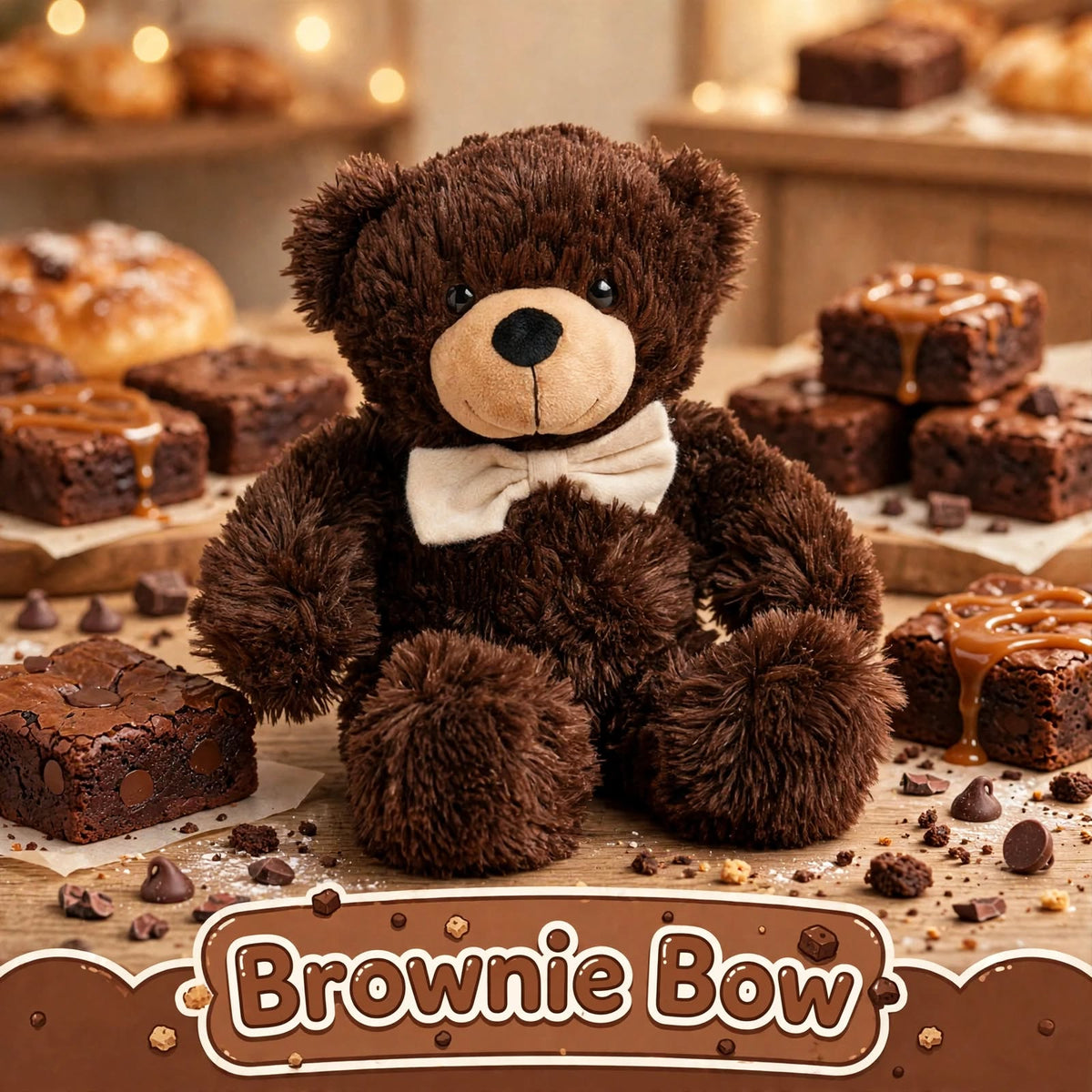 Brownie Bow Teddy