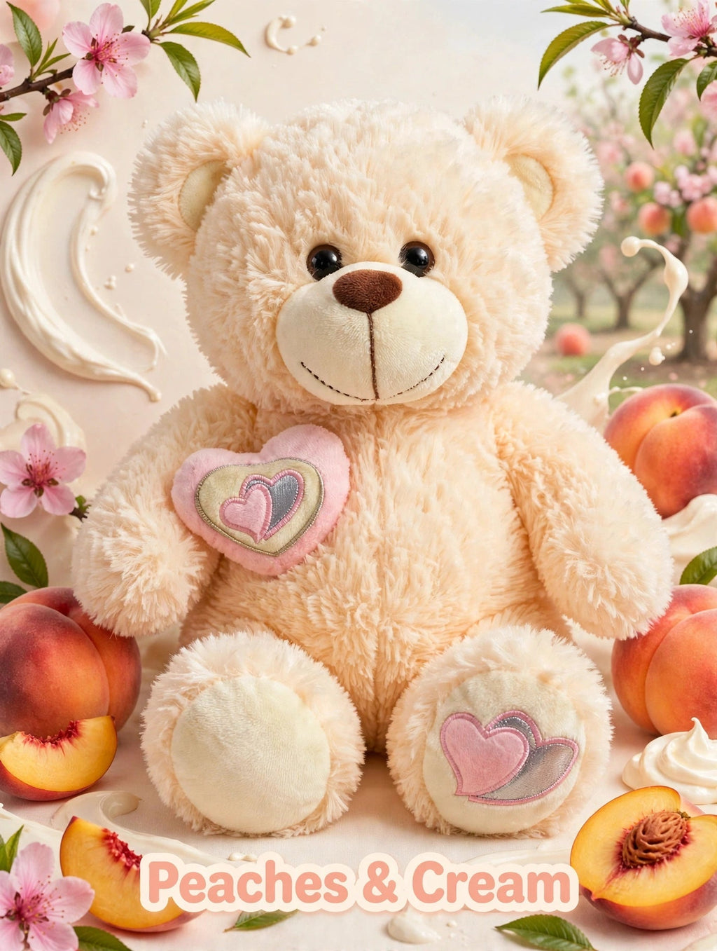 Peaches & Cream Teddy